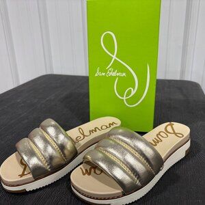 Sam Edelman Women’s Wedge Sandals – Gold | Size 7.5 | New